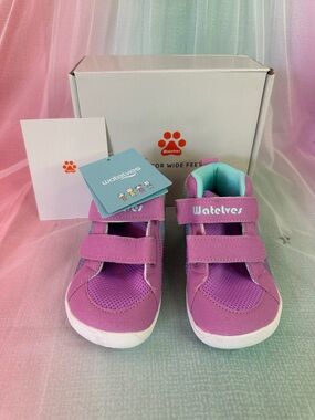 Girls' Pink Teal Dual-Strap Sneakers